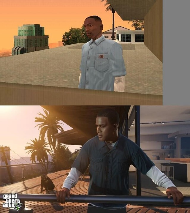 14 hình ảnh "xưa và nay" cho thấy đồ họa một trời một vực của "Grand Theft Auto"