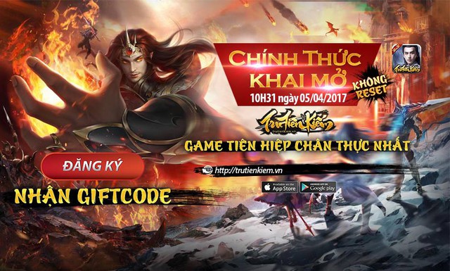 Tru Tiên Kiếm chính thức Open Beta tại Việt Nam ngày 05/04