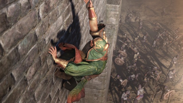 
Dynasty Warriors 9 thậm chí còn cho phép cả nhân vật leo lên tường thành

