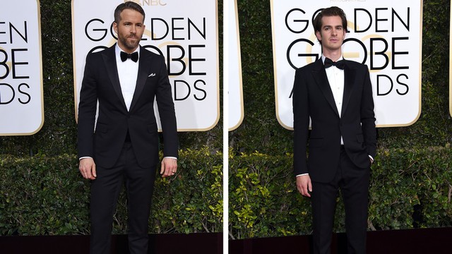 
Ryan Reynolds (Trái) và Andrew Garfield (Phải) tại lễ trao giải Quả Cầu Vàng
