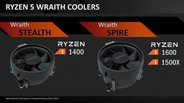 
Quạt tản nhiệt của Ryzen 5 sẽ rất chất lừ.
