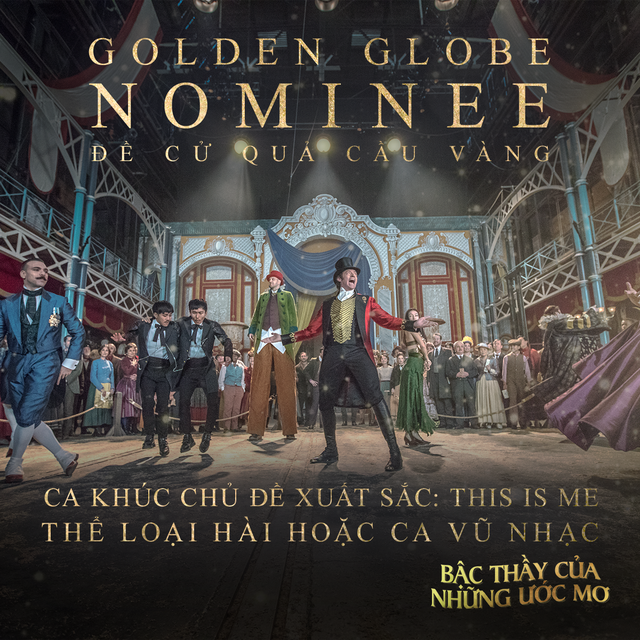 
The Greatest Showman có nhiều xác suất chiến thắng rất cao tại Quả Cầu Vàngvà tiến đến Oscar lần thứ 90
