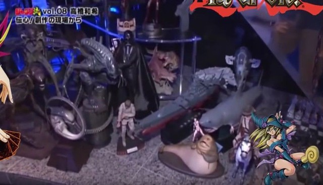 
Các mô hình quái vật mà Kazuki Takahashi sưu tập
