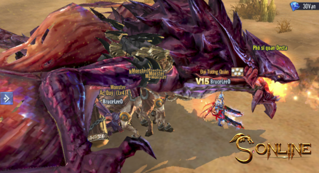 
Người chơi S Online có thể thành lập tổ đội để cùng đánh bại Boss Rồng Kriput, sau khi đánh bại sẽ nhận được nhiều loại item hiếm.
