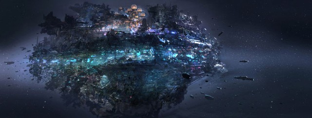 
Bản vẽ về thành phố giữa không gian Alpha
