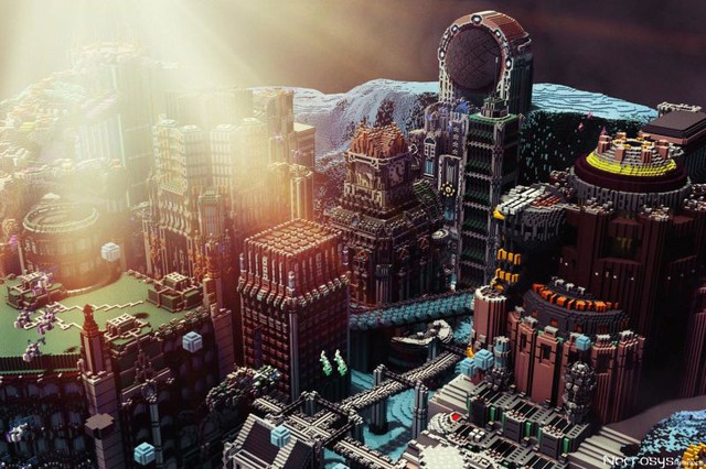 
Thật khó tin đây là một công trình làm bằng Minecraft qua cái nhìn đầu tiên.
