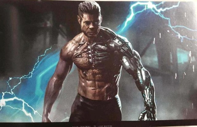 
Concept art được cho là của Cable dưới hình ảnh của Brad Pitt trong Deadpool 2
