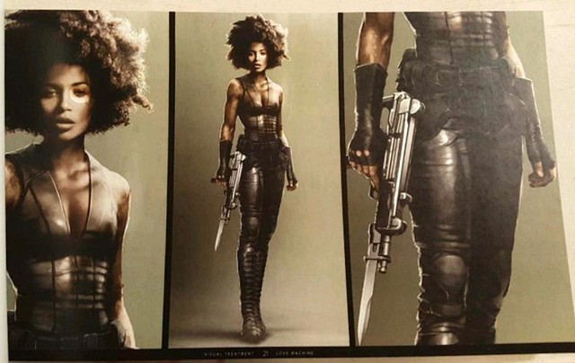 
Hình ảnh nhân vật mới Domino của nữ diễn viên Zazie Beetz
