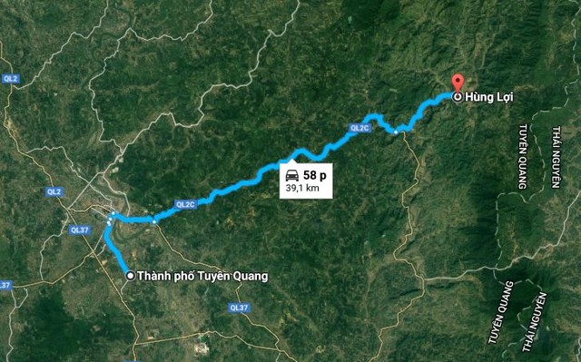 
Xã Hùng Lợi cách TP Tuyên Quang không xa nhưng là xã vùng sâu, đi lại rất khó khăn
