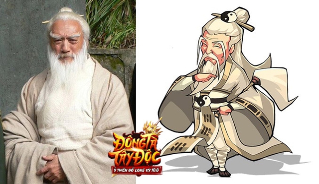 
Dễ thấy, Trương Tam Phong của Đông Tà Tây Độc lấy tạo hình từ phiên bản truyền hình của cố diễn viên Vu Thừa Huệ
