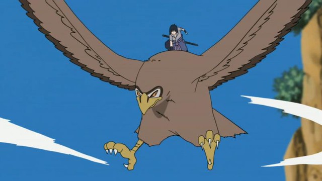 
Ngoài rắn, Sasuke cũng có khả năng triệu hồi linh thú chim.
