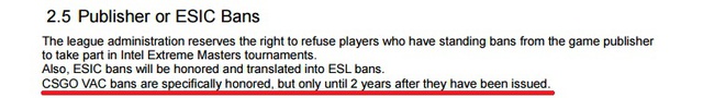 
Sự thay đổi trong bộ luật của ESL về những game thủ CS:GO bị VAC ban
