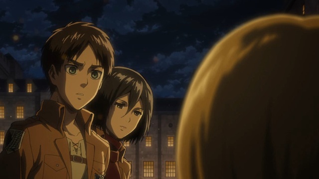 
Eren, Mikasa và cả Armin đang hết sức lo lắng
