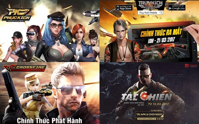 Hàng loạt game bắn súng trên di động được phát hành tại Việt Nam trong năm 2017