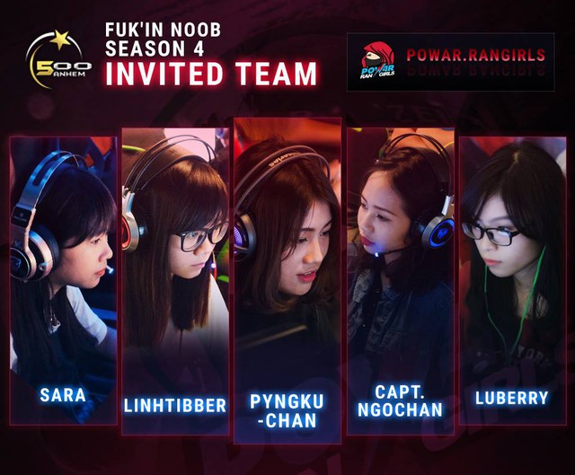 
Team Nữ PowarRangirls cũng sẽ có mặt trong giải đấu với tư cách khách mời và còn rất nhiều player Nữ tham gia ở các team
