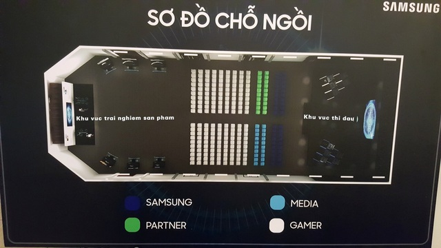 
Sơ đồ bố trí toàn cảnh của sự kiện Samsung CS:GO Championship.
