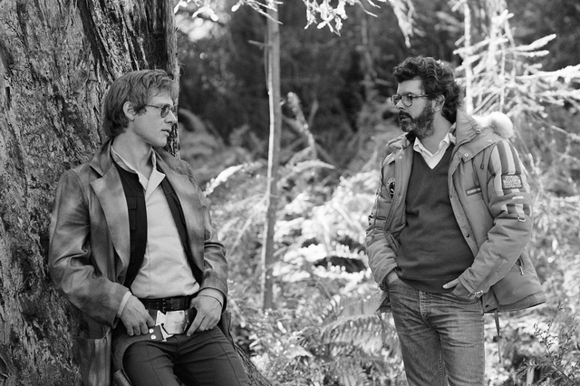 
Harrison Ford và đạo diễn George Lucas
