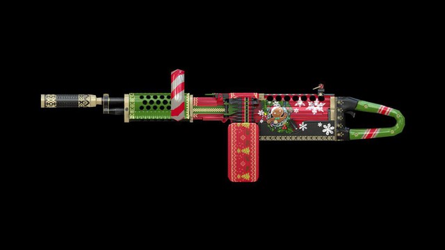 
KAC-Chainsaw phiên bản Giáng sinh với những nét họa tiết lạ mắt. Nó cũng được trang bị hiệu ứng đặc biệt khi delay hay thay đạn.
