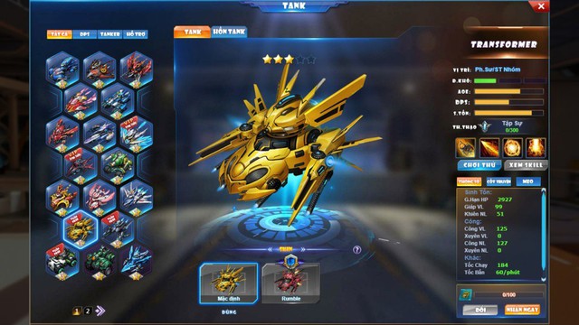 
Dàn tăng cực đa dạng trong Bang Bang 2
