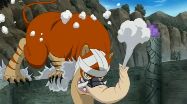 
Đây là linh thú Danzo từng triệu hồi có khả năng hút cả Susanoo vào trong trận chiến với Sasuke.
