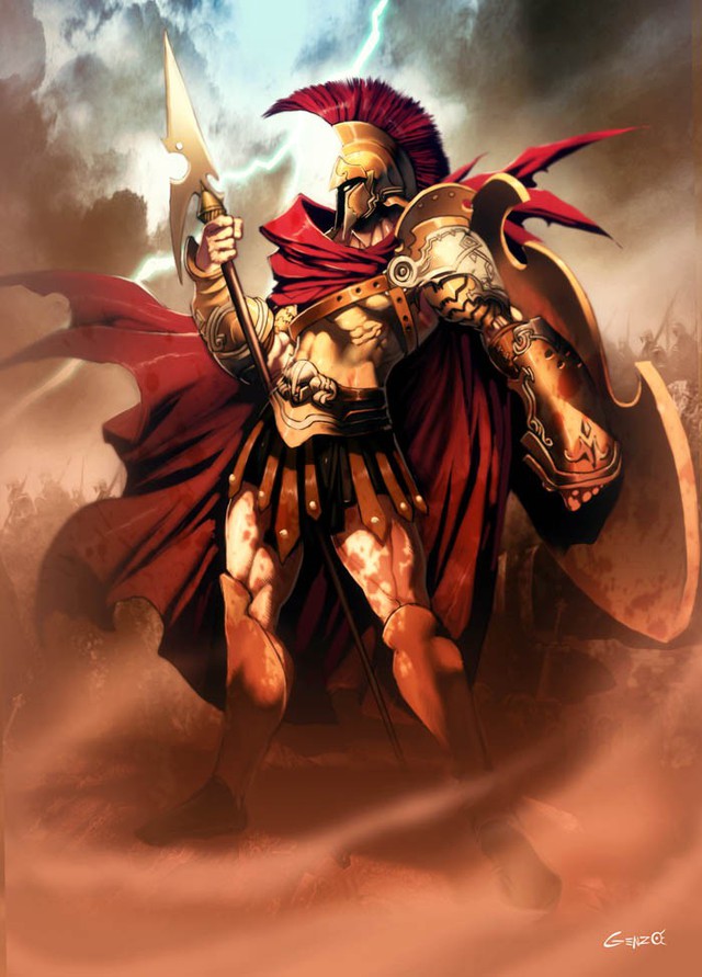 
Thần chiến tranh Ares - con trai của Zeus và Hera
