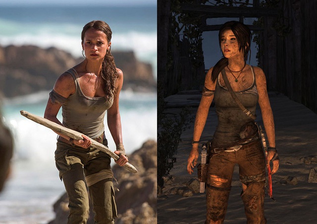 
Alicia Vikander có nét giống với Lara trong bản game năm 2013.
