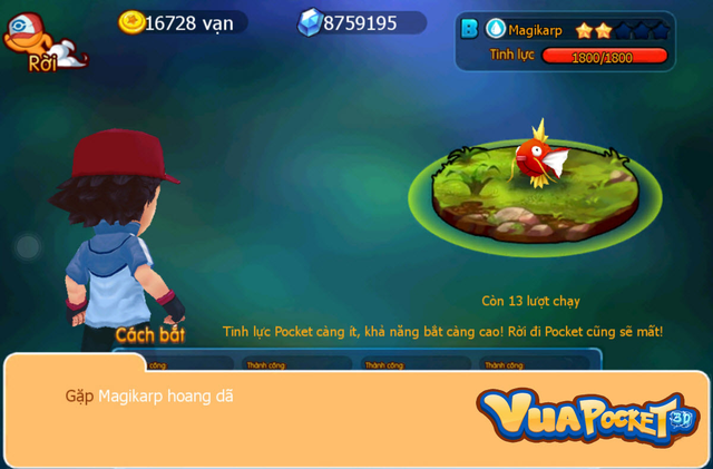 Vua Pocket 3D là một trong số hiếm game đề tài Pokemon được phát hành tại Việt Nam