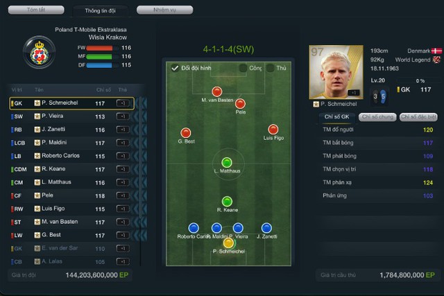 FIFA Online 3: Cách phân bổ điểm tập luyện trong tính năng đào tạo cầu thủ sao cho hợp lý nhất