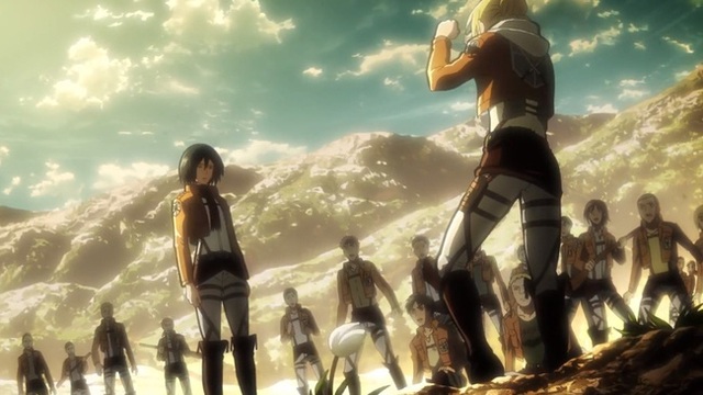 
Không chịu được cảnh đứng nhìn người khác hành Eren, Mikasa quyết định thách đấu tay đôi với Annie Leonhart

