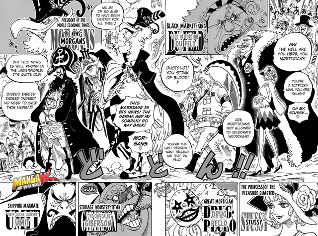 
Những tên sừng sở từ thế giới ngầm xuất hiện trong đám cưới của Sanji và Pudding sẽ coi Luffy là bạn hay địch?
