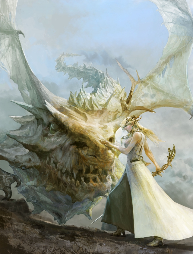 
Hình ảnh concept rất ấn tượng của Project Prelude Rune với một nhân vật nữ xinh đẹp bên cạnh con rồng hung dữ - có vẻ giống với mẹ rồng Daenerys Targaryen trong Game of Thrones?
