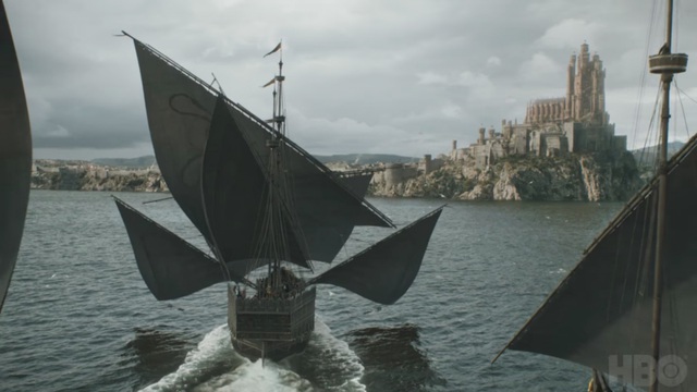 
Đội tàu của Greyjoy đang hướng đến King Landing, Euron có vẻ sẽ liên minh với Cersei để tấn công Daenerys.
