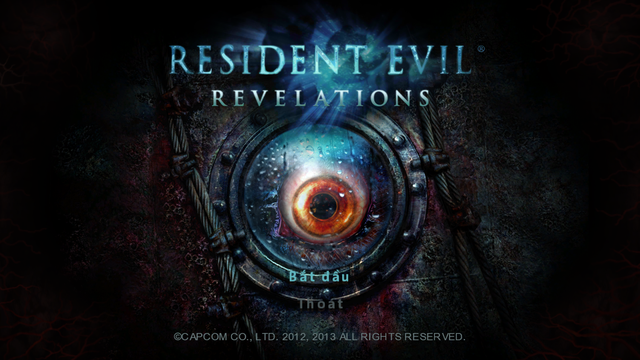 Màn hình khởi rượu cồn của Resident Evil: Revelations đã làm được Việt hóa.