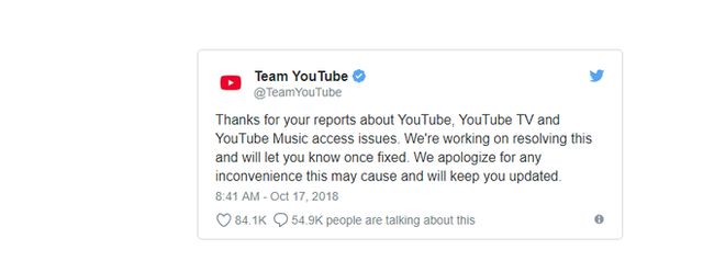 NÓNG: Youtube bị sập trên toàn cầu, đội ngũ Youtube nói gì? - Ảnh 2.