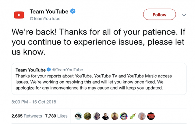 Hé lộ nguyên nhân bất ngờ khiến YouTube bị sập trên toàn cầu - Ảnh 1.