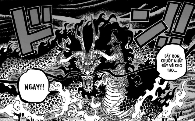 Tin chấn động: Luffy xuất chiêu, đấm bẹp đầu Rồng thần Kaido trong One Piece 922 - Ảnh 3.