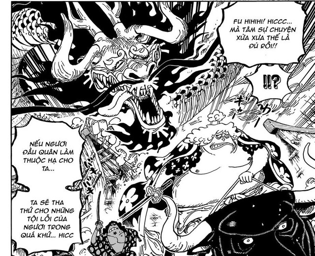 One Piece 922: Kaido say xỉn phá hủy thành Oden, Luffy phẫn nộ dằn mặt Tứ Hoàng - Ảnh 4.