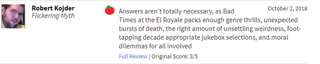 Bad Times At The El Royale, siêu phẩm mới của Thor nhận được nhiều đánh giá tích cực của giới phê bình - Ảnh 5.