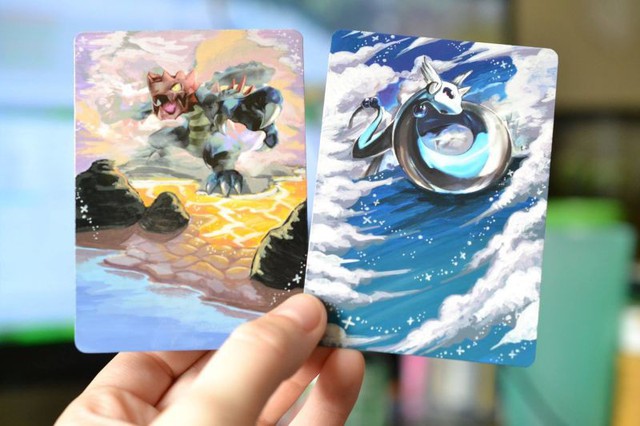 Ngỡ ngàng với bộ sưu tập tranh tuyệt đẹp được vẽ từ chính những lá bài Pokemon - Ảnh 3.
