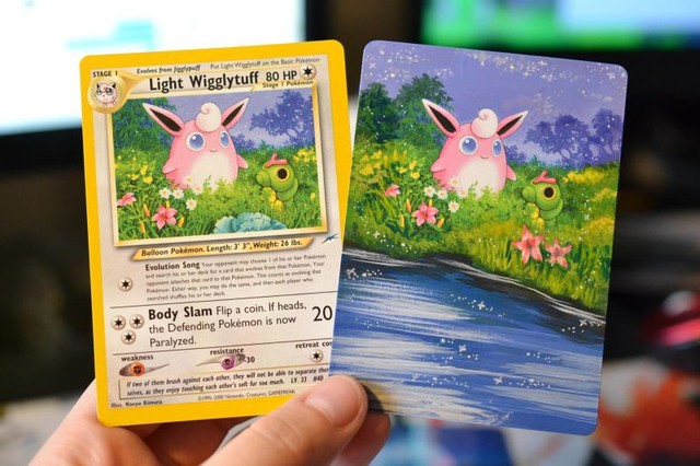 Ngỡ ngàng với bộ sưu tập tranh tuyệt đẹp được vẽ từ chính những lá bài Pokemon - Ảnh 14.