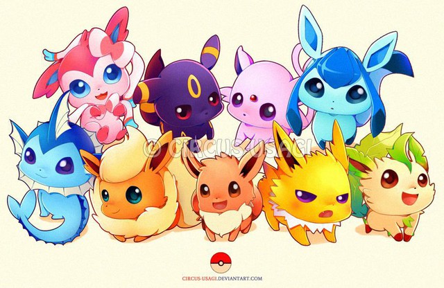 Bộ tranh vẽ tuyệt đẹp về Eeveelution, dòng họ độc nhất vô nhị trong thế giới Pokemon - Ảnh 2.