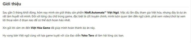 Xuất hiện bản Việt hóa hoàn chỉnh của Nier: Automata, game thủ có thể tải và chơi ngay bây giờ  - Ảnh 2.