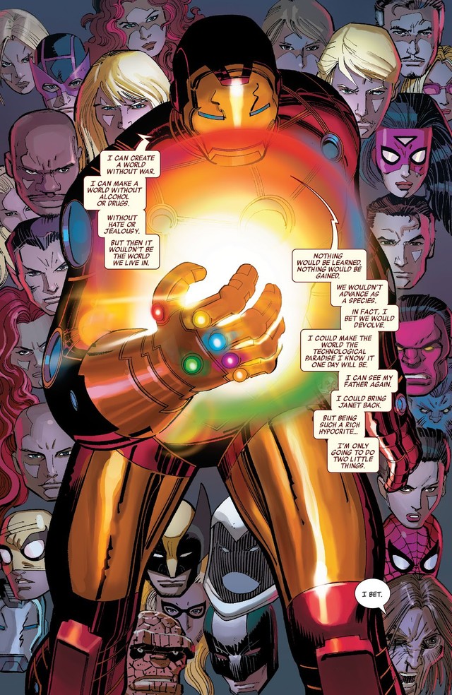 Sẽ ra sao nếu các siêu anh hùng trong Avengers: Infinity War sở hữu Găng tay vô cực? Điều mà Iron Man làm sẽ khiến nhiều người bất ngờ - Ảnh 2.