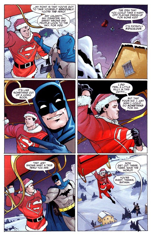 Đóng giả làm Ông già Noel trong đêm Giáng Sinh, Batman bị Superman tẩn vì tội lừa đảo - Ảnh 3.