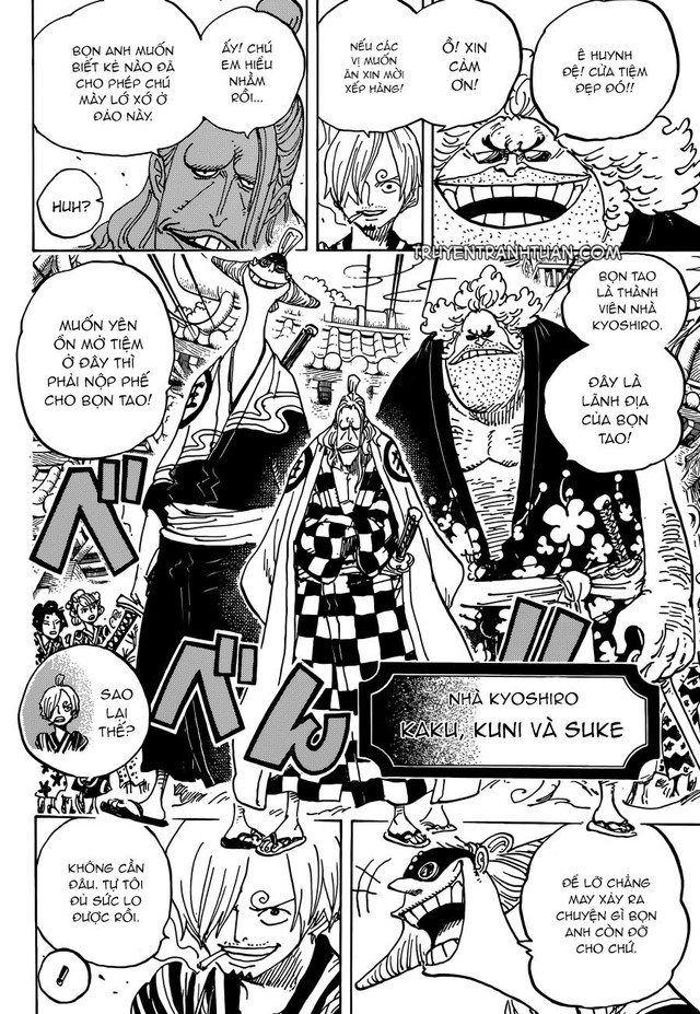One Piece 927: Sanji xuất chiêu - Tướng quân Orochi lộ diện dưới hình dạng... rồng 5 đầu! - Ảnh 3.