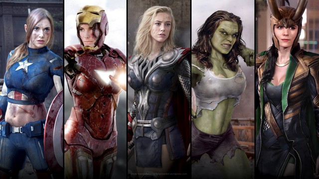 Luôn có hàng triệu người yêu thích biến các siêu anh hùng nổi tiếng thành phiên bản nữ