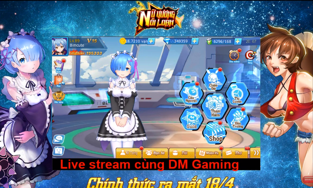 
DM Gaming bất ngờ xuất hiện, live stream trải nghiệm sớm Nữ Vương Nổi Loạn
