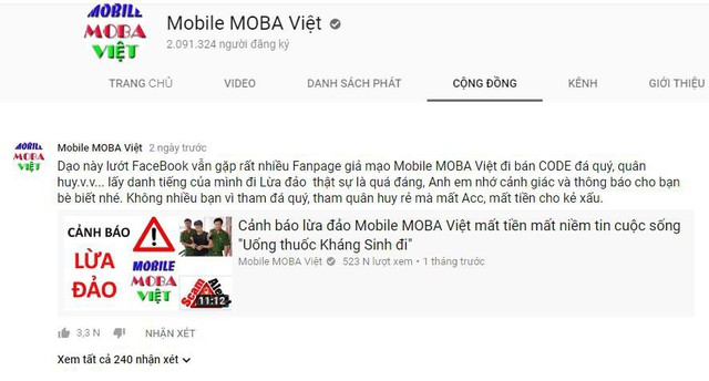 Mobile MOBA Việt công khai việc mình không tham gia mua, bán account hay bất cứ vật phẩm ingame nào.