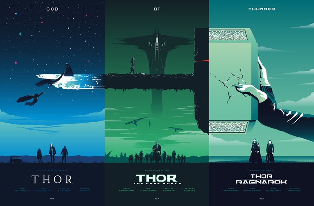 
Bộ ba phim Thor: Thor, Thor: The Dark World, Thor: Ragnarok.
