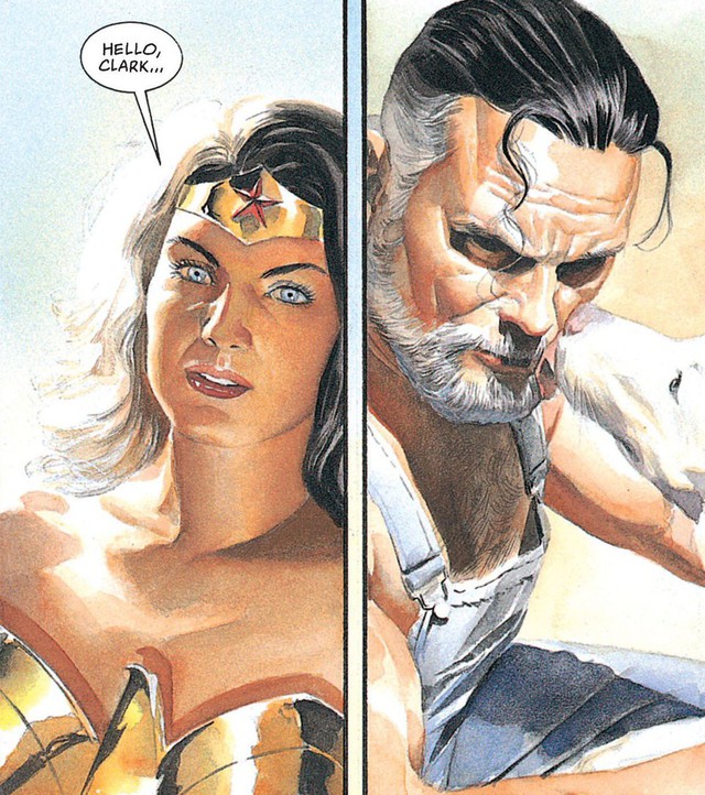 
Wonder Woman đã kêu gọi Superman- một Superman/ Clark Kent già cỗi hơn, mạnh mẽ hơn bao giờ nhưng cũng cạn kiệt ý chí quay lại để giúp đỡ mọi người vì anh vô cùng quan trọng.
